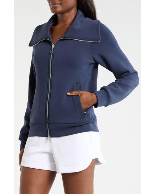 Mpg Blue Dreamweave Oversize Zip Jacket