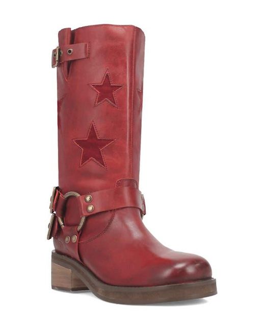 Dingo Red Blacklist Moto Boot