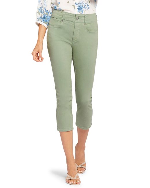 NYDJ Ami High Waist Skinny Capri Jeans in Green Lyst