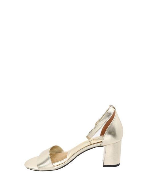 David Tate Metallic Timeless Ankle Strap Sandal