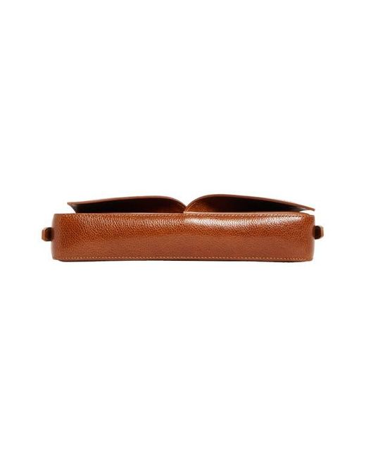 Coperni Brown Belt Petal Leather Baguette Bag