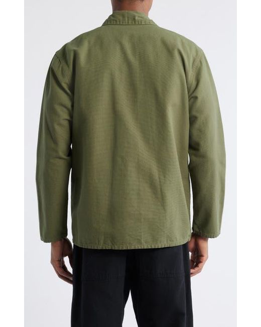 Service Works Green Cotton Canvas Chore Coat for men