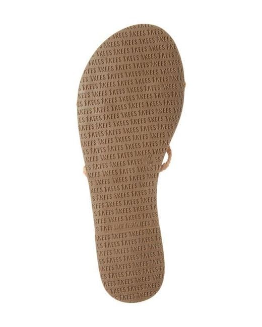 TKEES Pink Gemma Braid Slide Sandal