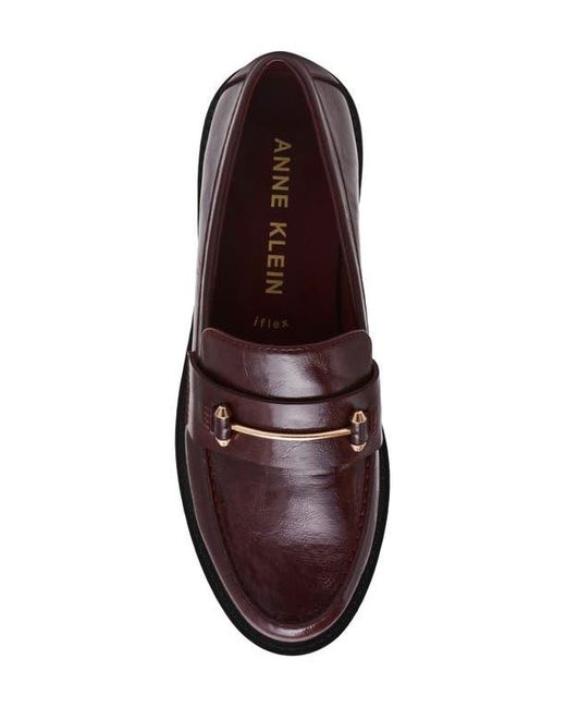 Anne Klein Brown Emme Bit Loafer