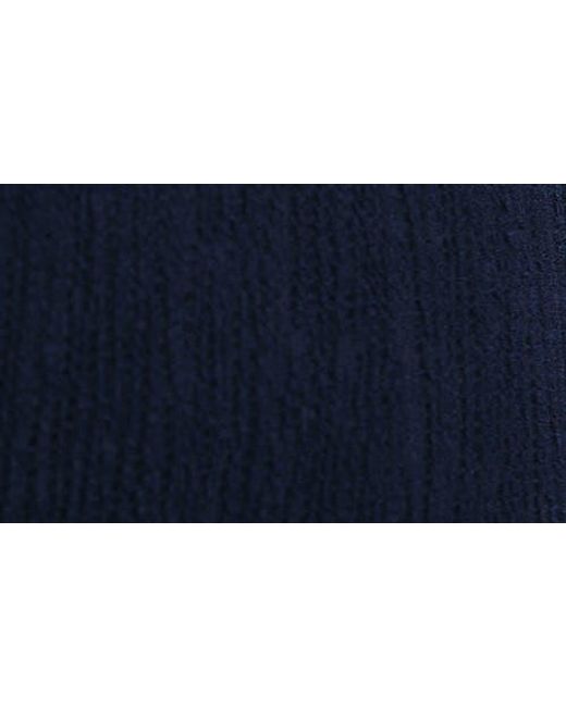 Desigual Blue Leeds Textured Long Sleeve Jumpsuit