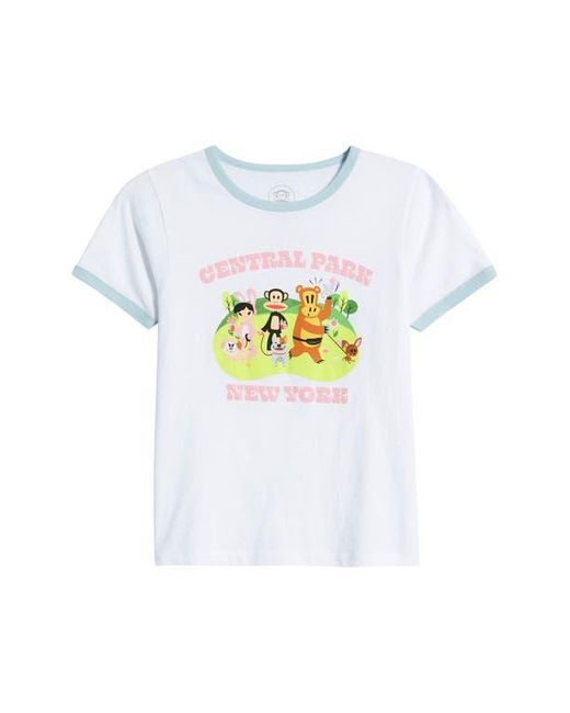 GOLDEN HOUR Blue Paul Frank Central Park Cotton Graphic T-Shirt