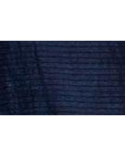 FRAME Blue Lace Inset Handkerchief Hem Linen Blend Midi Dress