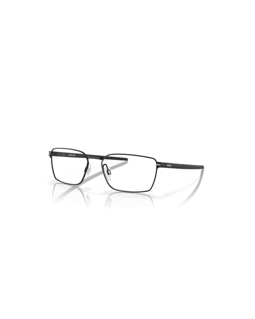 Oakley Black 55Mm Rectangle Optical Glasses for men