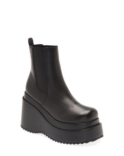 Steve Madden Jesse Platform Wedge Chelsea Boot in Black Lyst