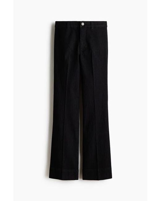 H&M Gray Flared High Jeans
