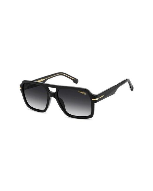 Carrera Black 56Mm Gradient Square Sunglasses for men