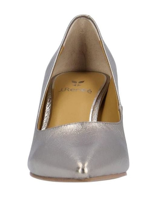 J. Reneé Metallic Tacy Pointed Toe Pump
