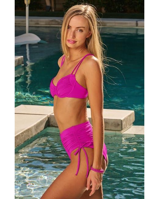 Becca Purple Color Code Underwire Bikini Top