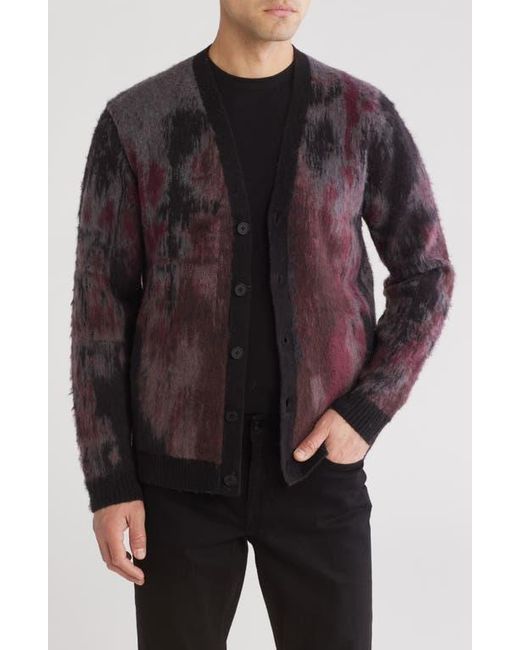 John Varvatos Brown Dio Jacquard Cardigan for men