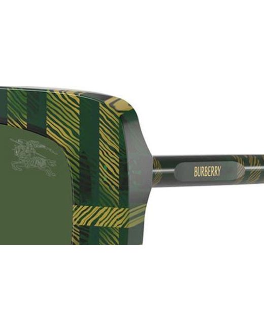Burberry Green 54Mm Square Sunglasses