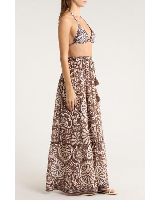 Ramy Brook Multicolor Ariella Cotton Cover-Up Maxi Skirt