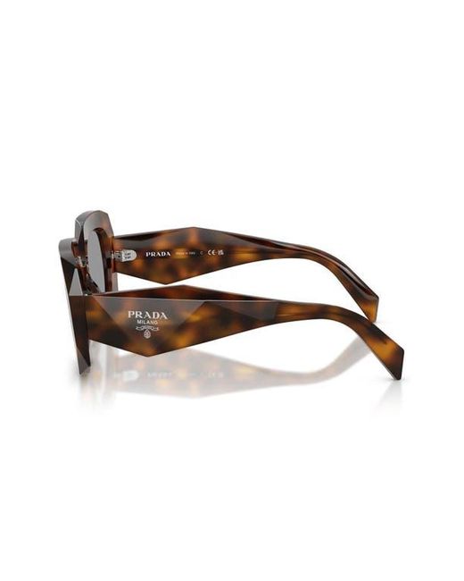 Prada Black 55Mm Square Sunglasses