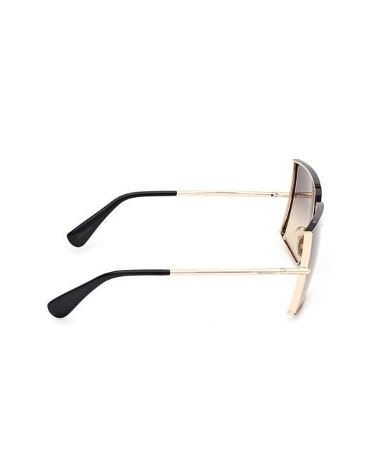 Max Mara Pink 68Mm Gradient Oversize Rectangular Sunglasses