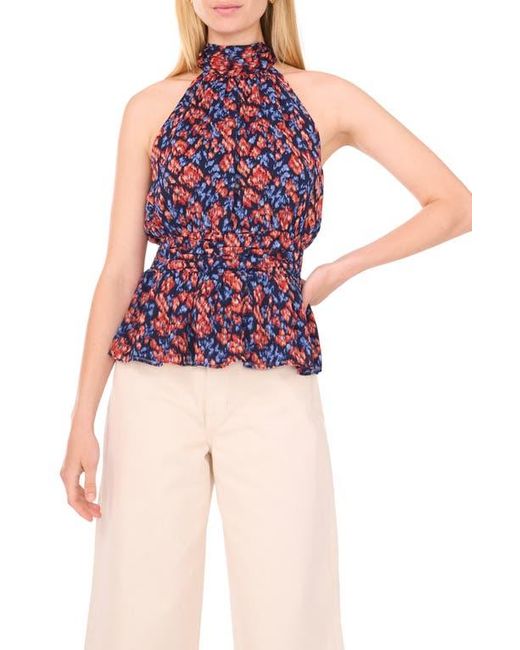 1.STATE Red Sleeveless Print Top