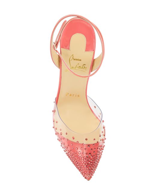 Christian Louboutin Astrida Bride Red Sole Ankle-Strap Pumps