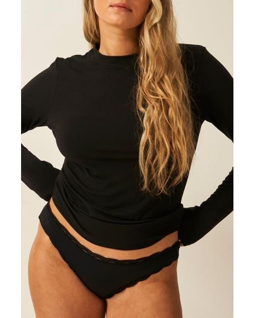 Stripe & Stare Black Underlayer Top