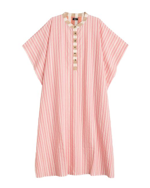Echo Pink Cassis Henley Caftan