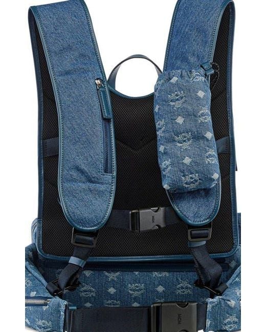 MCM Blue Aren Multi-Backpack for men