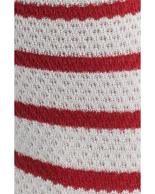 Stems White Stripe Crew Socks