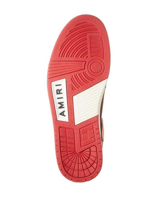 Amiri Red Skeleton Low Top Sneaker for men