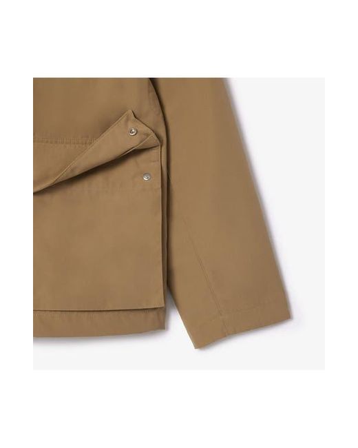 Lacoste Natural Water Resistant Utility Jacket for men