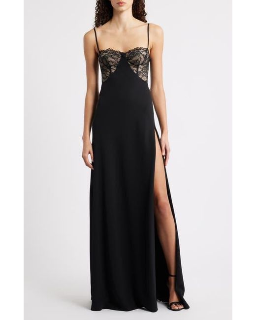Black Halo Black Coressa Underwire Lace Inset Gown
