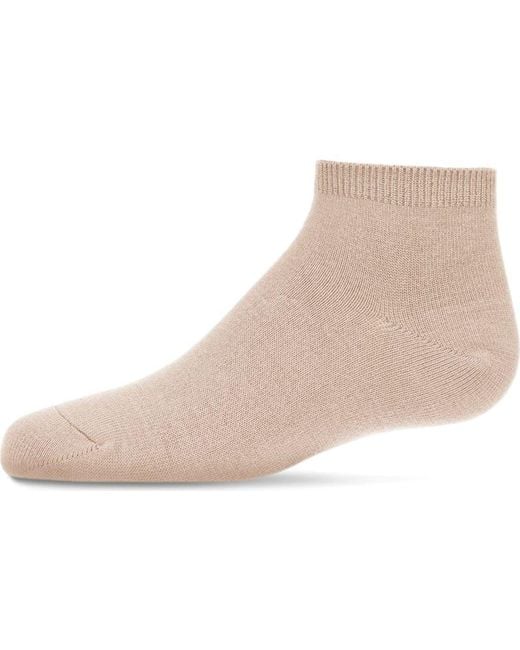Memoi Natural Basic Silky-Soft Gauge Ankle Sock