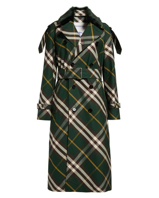Burberry Check Water Resistant Gabardine Trench Coat With Removable ...