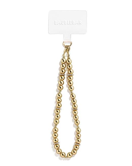 BaubleBar Metallic Pisa Pavé Beaded Phone Wrist Strap