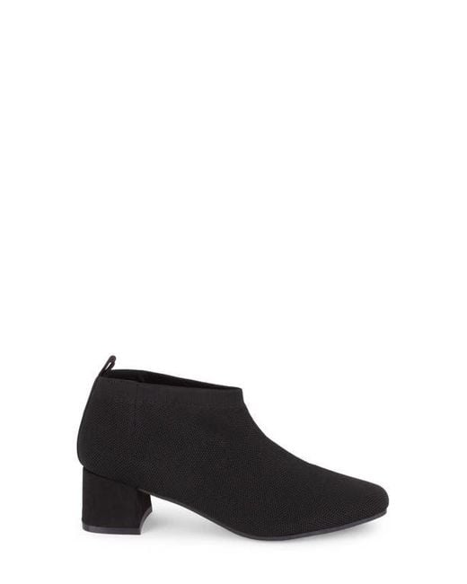 Tahari Black Corniche Block Heel Knit Bootie