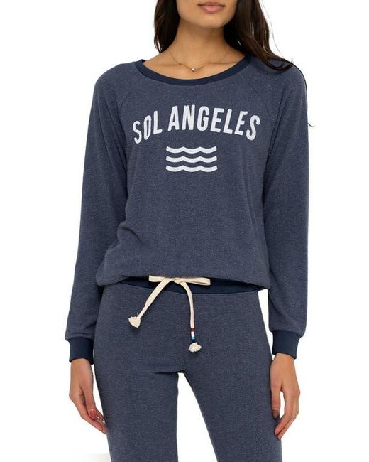 Sol Angeles Blue New Arc Hacci Pullover