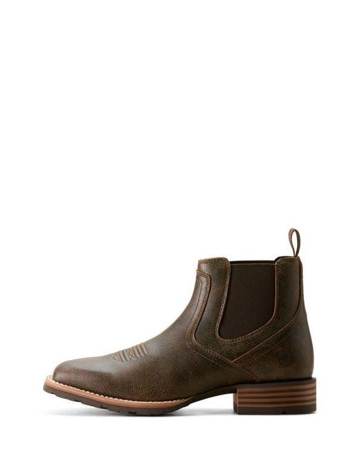 Ariat Brown Hybrid Low Boy Western Chelsea Boot for men