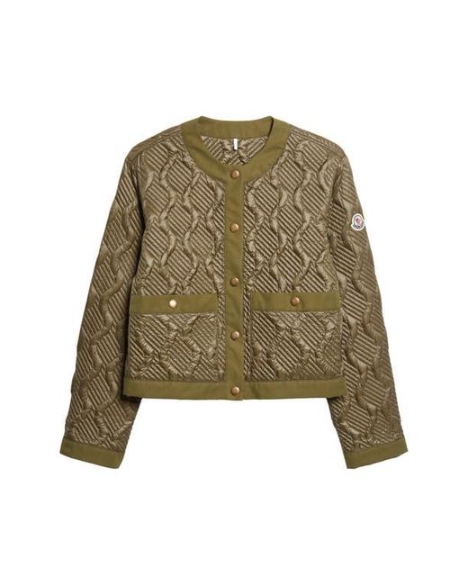 Moncler Natural Libellule Quilted Jacket