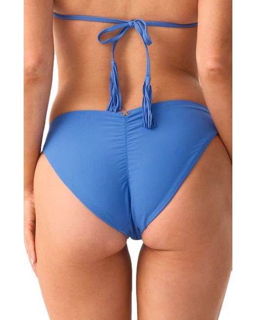 PQ Swim Blue Basic Ruched Bikini Bottoms