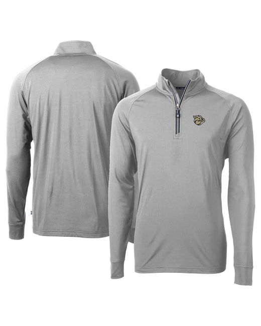 Cutter & Buck Gray Lehigh Valley Ironpigs Adapt Eco Knit Stretch Recycled Big & Tall Quarter-zip Pullover Top At Nordstrom for men