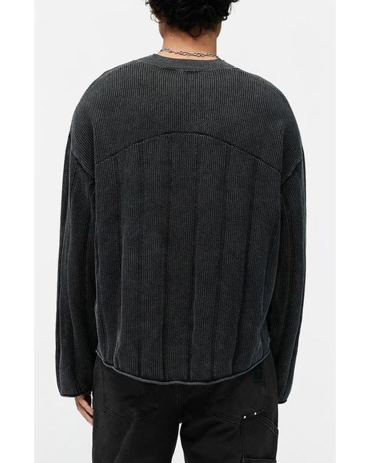 Represent Black Varsity Sweater for men