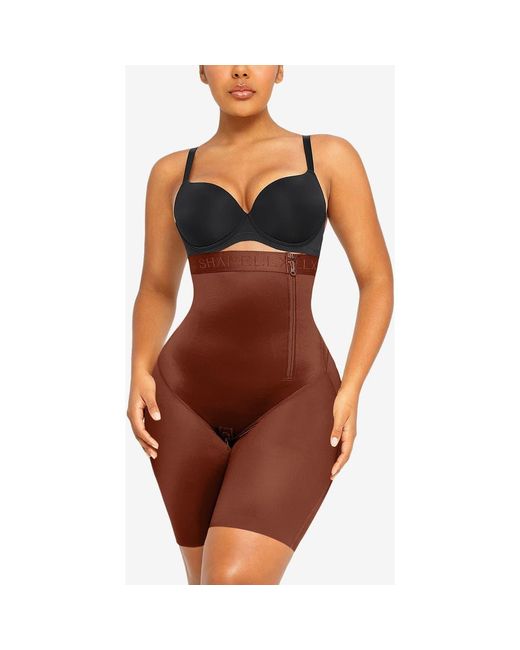 Shapellx Orange Butt-Lifting High Waist Shorts
