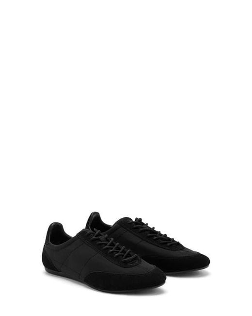 Mango Black Mixed Media Sneaker