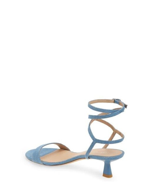 Stuart Weitzman White Nudist Wrap Sandal