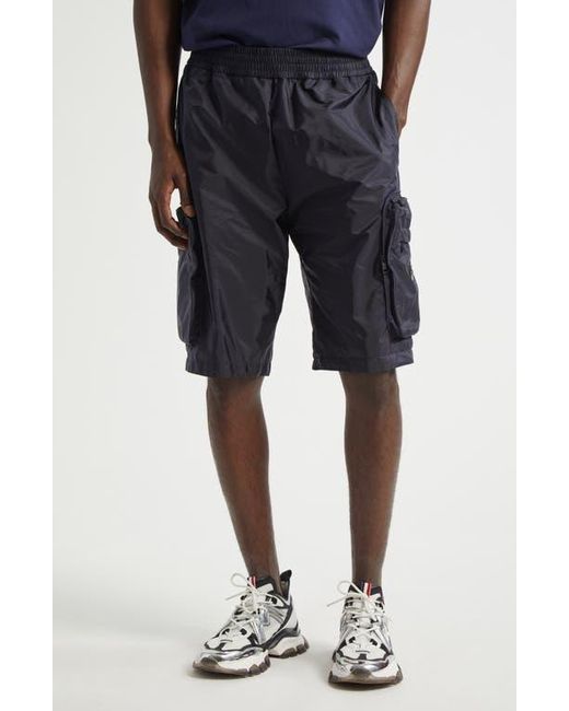 Moncler Genius Blue X Mercedes-Benz By Nigo Logo Patch Cargo Shorts for men