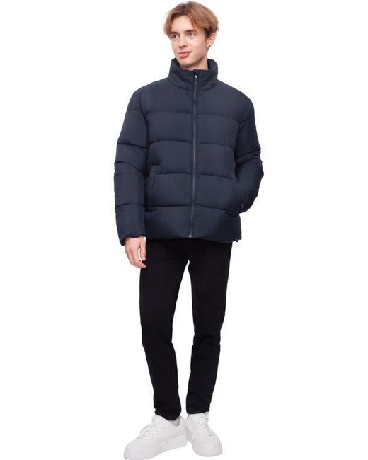 Rokka&Rolla Blue Lightweight Modern Puffer Jacket for men