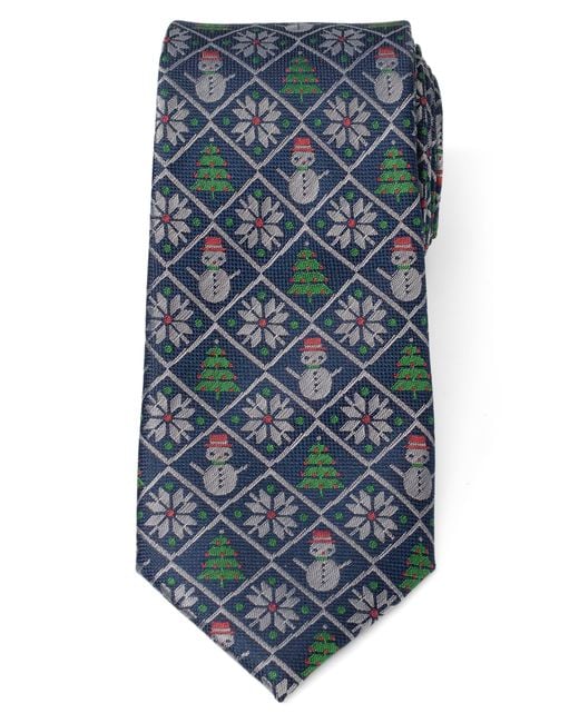 Cufflinks Inc. Blue Sweater Weather Silk Blend Tie for men