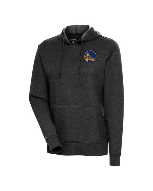 Antigua Black Golden State Warriors Action Pullover Hoodie At Nordstrom