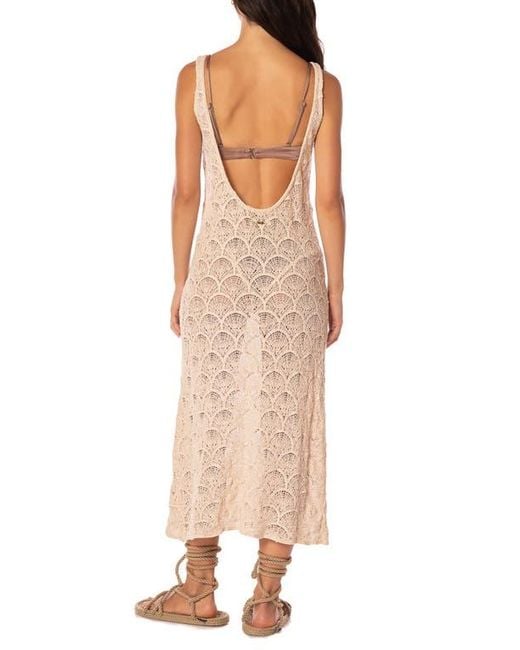 white dress pants brown shoes HT 360 Collective - Crochet Cover Up main image 1