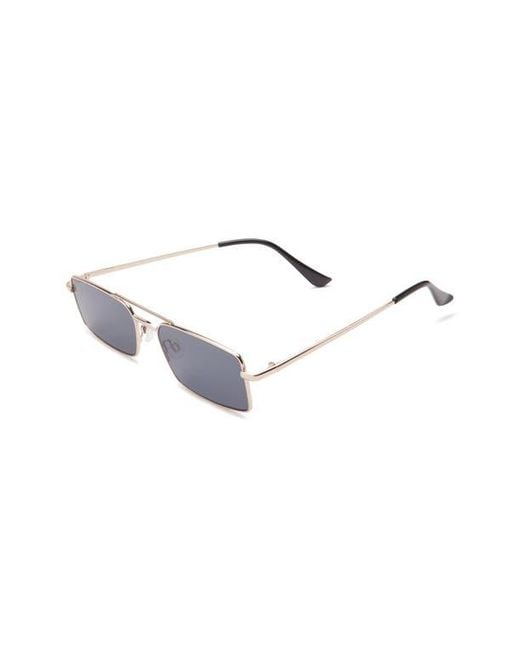 BP. Blue Gradient Rectangular Aviator Sunglasses